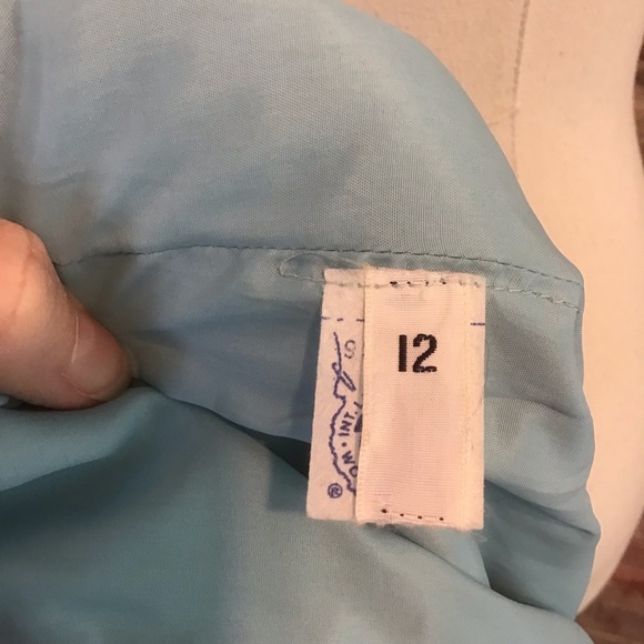 VINTAGE Woman’s 50’s 60’s Exquisite Metallic Scoop Neck Long Sleeve Evening Gown - Picture 11 of 12